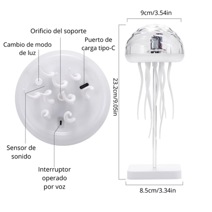 Lámpara medusa relajante